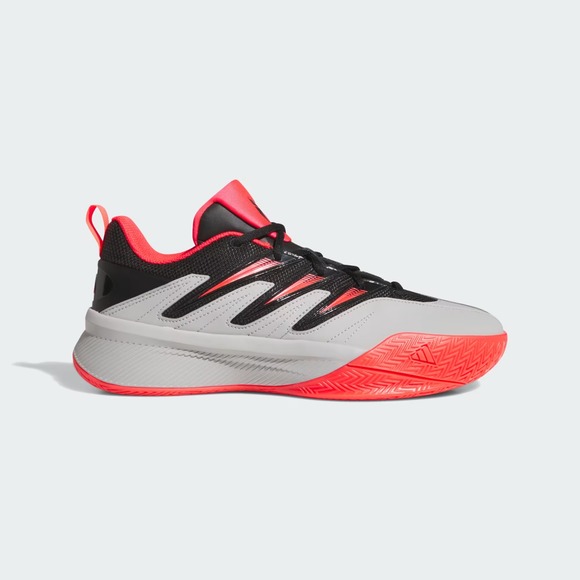 Adidas Mens Dame Certified 3 Low Basketball Shoes Black/Red/Gray JI1540 Size 13